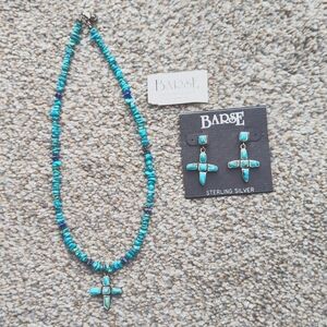 Barse necklace and earrings set